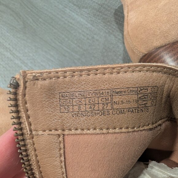 VIONIC suede booties, womens 10 - Picture 6 of 11